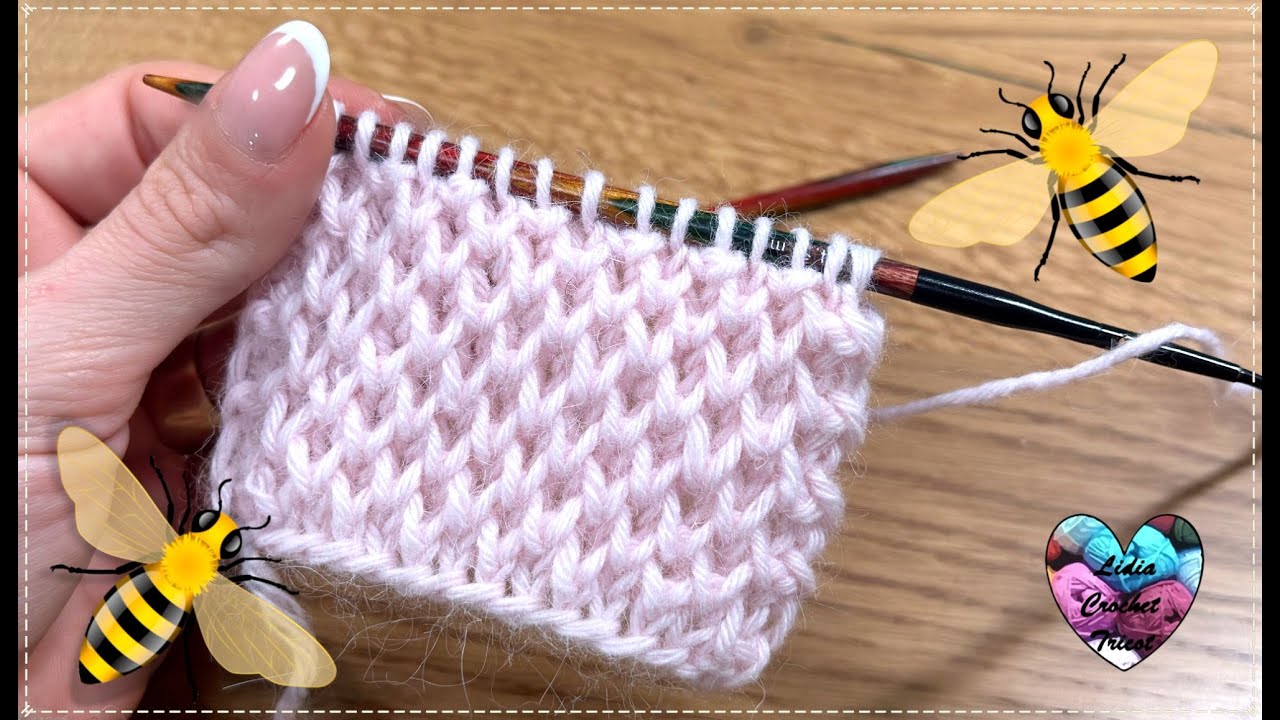 TUTO: UN RENDU VRAIMENT SUBLIME TELLEMENT SIMPLE À FAIRE! 4 RANGS DE RÉPÉTITION! #lidiacrochettricot