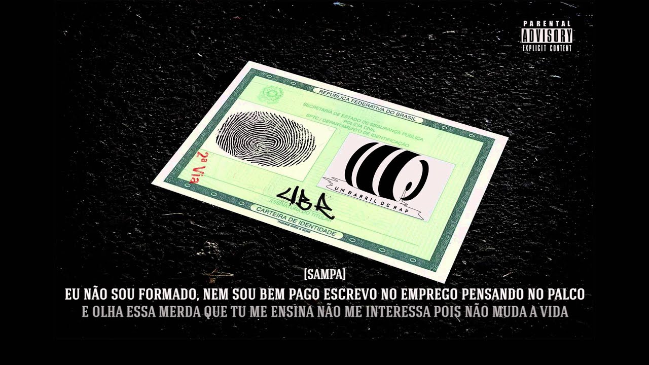 Um Barril de Rap - Registro de Identidade part Rhay (Prod. Froid) [Lyric Video]