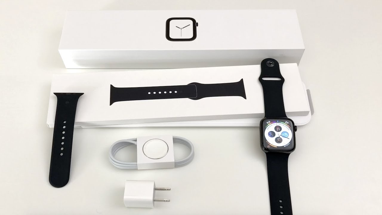 Распаковка Apple Watch Series 4: «Космический чёрный»! (Нержавеющая сталь, 44 мм)