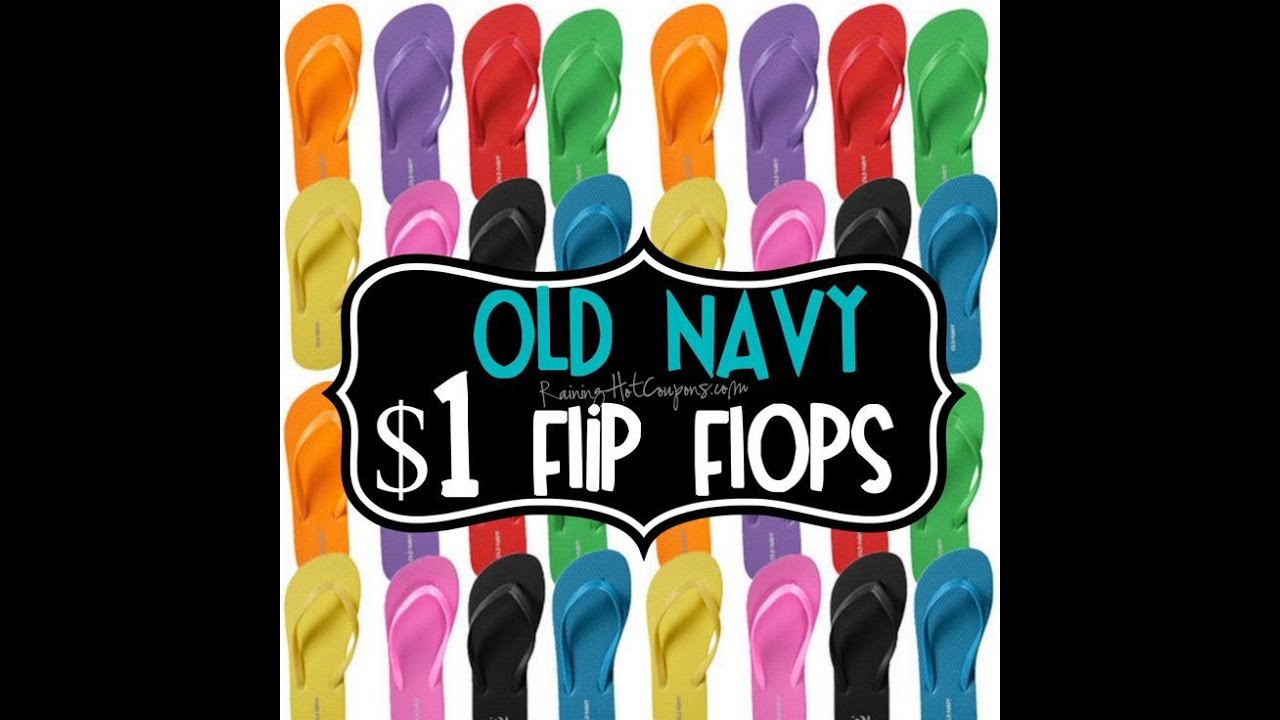 Old Navy $1 Flip Flop Sale (Canada)