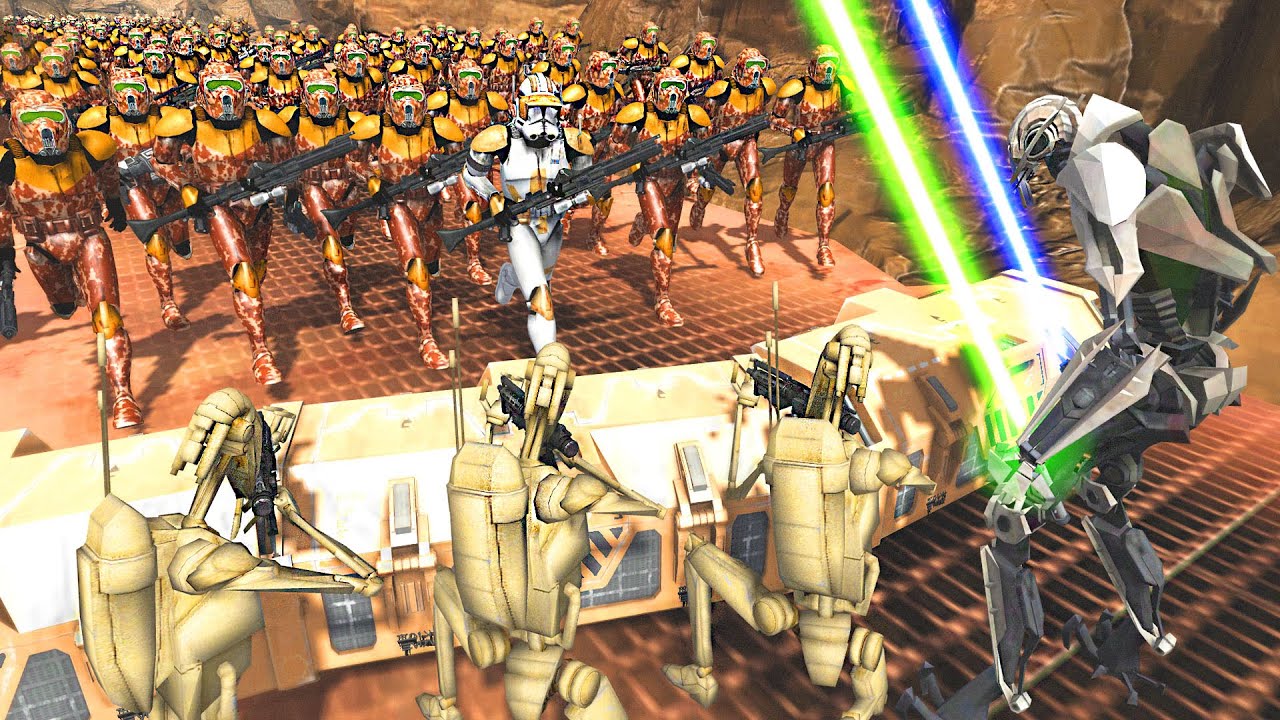 Can 1,000 Clone Troopers Charge DEATH LABYRINTH?! - Men of War: Star Wars Mod