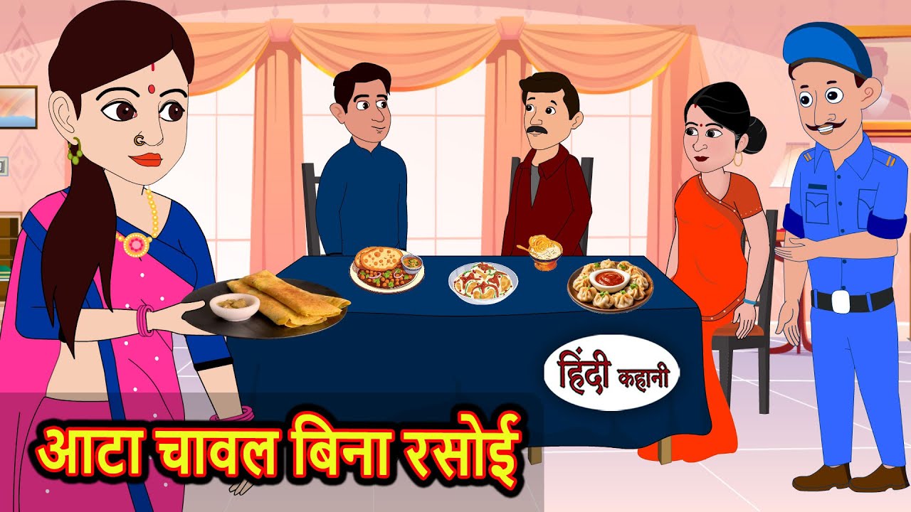 आटा चावल बिना रसोई | Bedtime Stories | Kahani | Hindi Story | Fairy Tales | Stories in Hindi