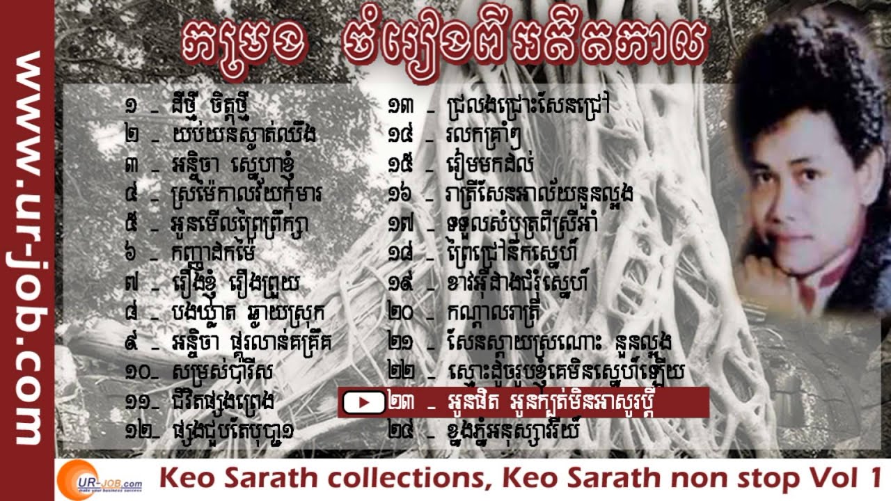 Unbelievable Collection of Keo Sarath Old Songs!