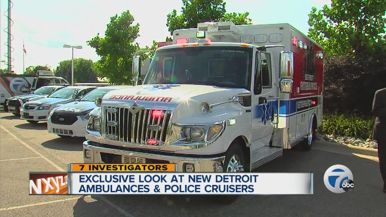 Exclusive look at new Detroit ambulances and police cruisers
