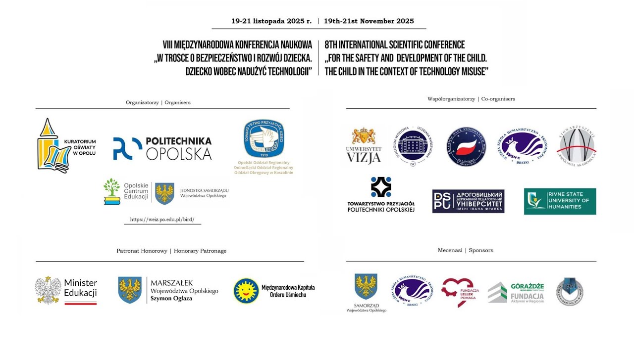 Konferencja Naukowa „W trosce o bezpieczeństwo i rozwój dziecka. Dziecko wobec nadużyć technologii”
