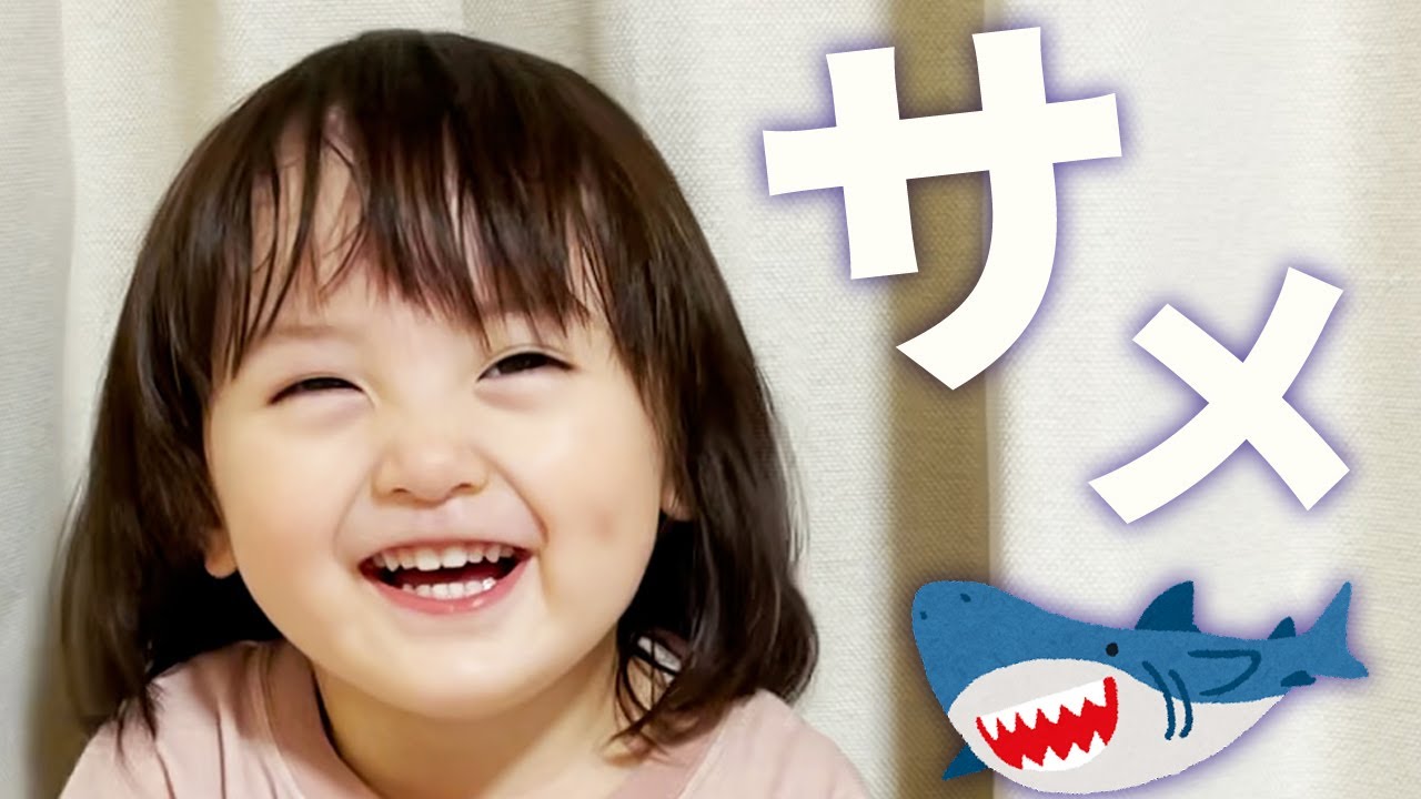 サメの歌で笑いが止まらない2歳娘🦈
