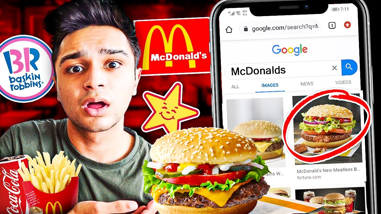 Letting Google Images DECIDE What I Eat For 24 Hours!! (FOOD CHALLENGE)