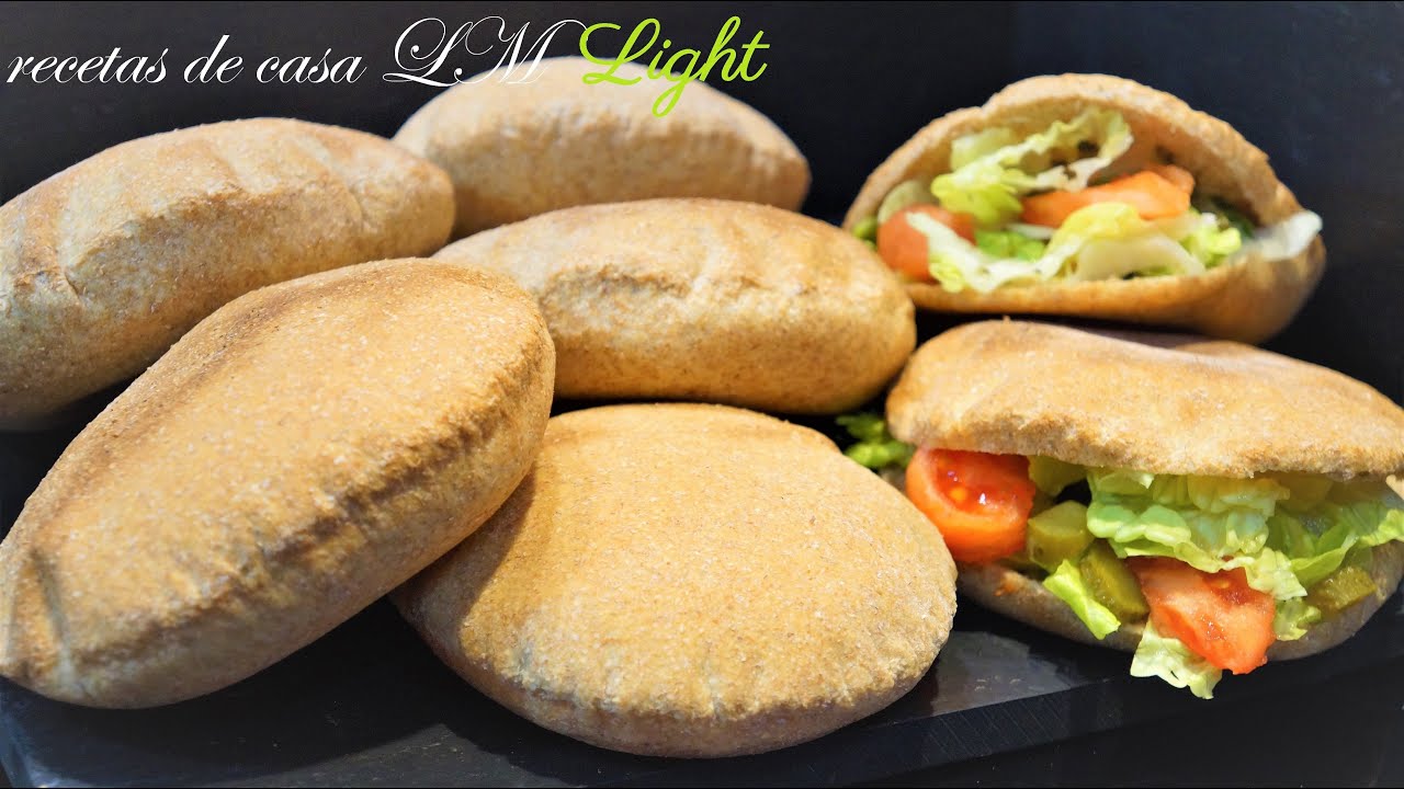 PAN DE PITA 100% INTEGRAL CON TRUCO RECETA PARA QUE SIEMPRE TE SALGAN PERFECTOS