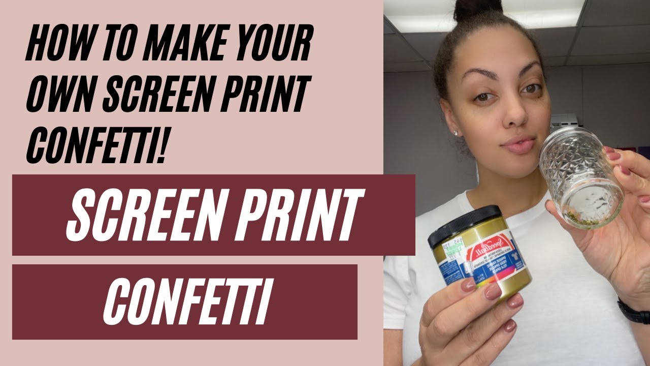 DIY SCREEN PRINT CONFETTI: How to make your own screen print confetti at home!