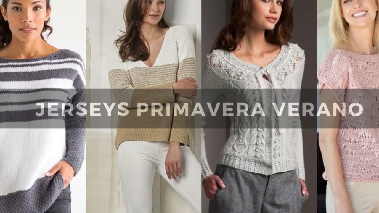 Tendencias de moda. Jerseys de primavera.