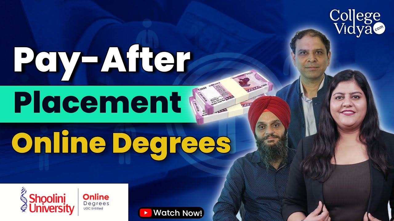 Shoolini University Himachal Pradesh Director's talk on pay-after-placement online degree🔥🙌