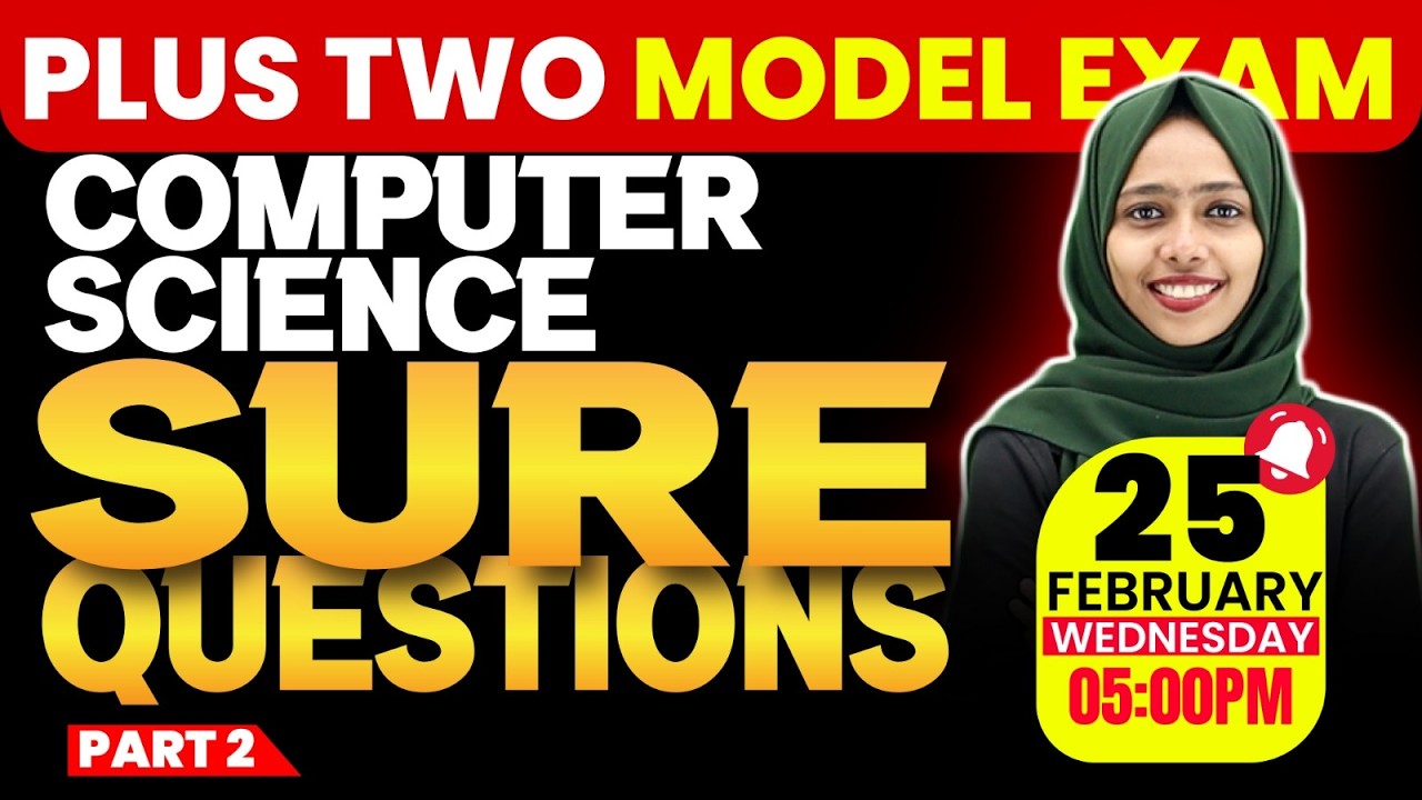 Plus Two Computer Science Model Exam | Sure Questions | Part 2 | Exam Winner
