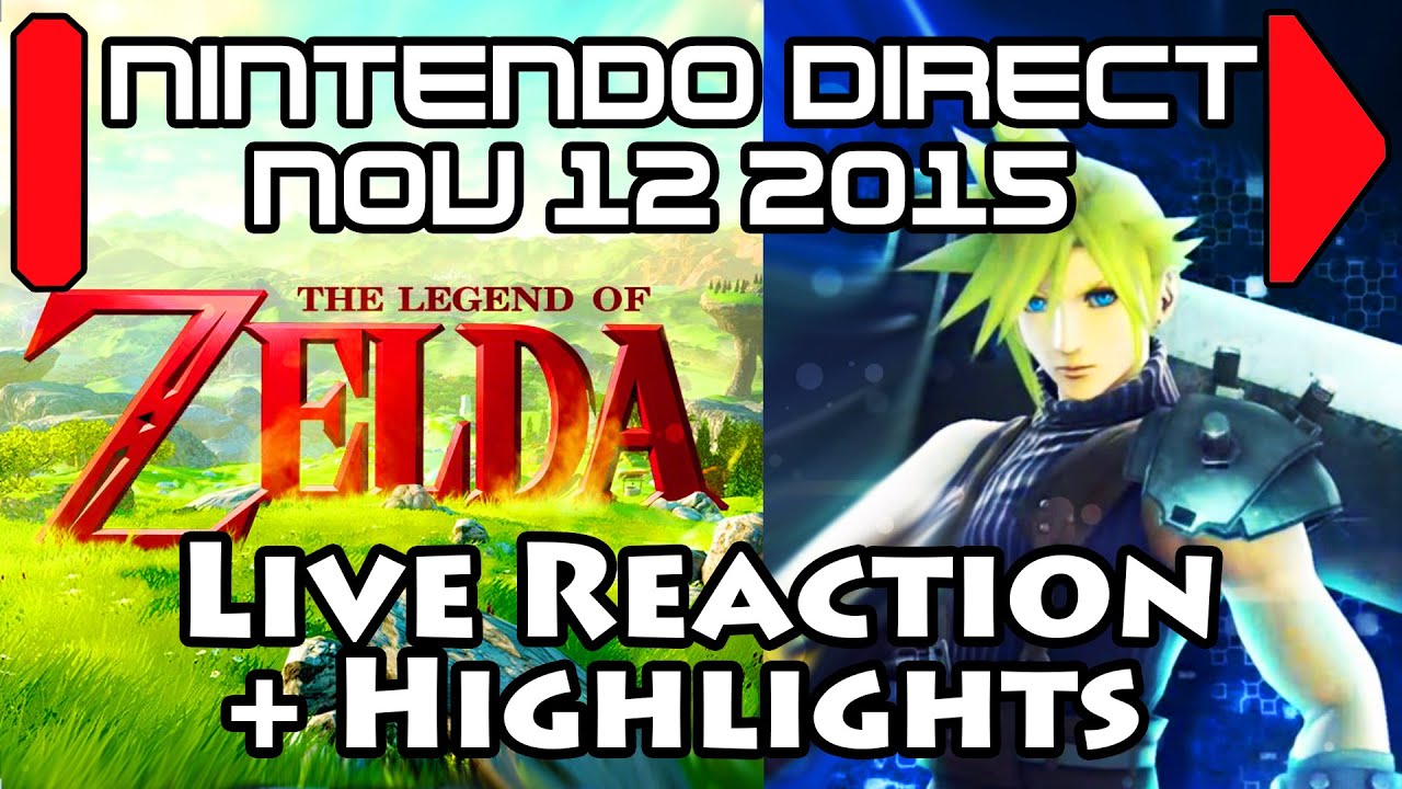 Реакция и лучшие моменты JustJesss: Клауд в Smash! Twilight Princess HD! — Nintendo Direct, ноябр...