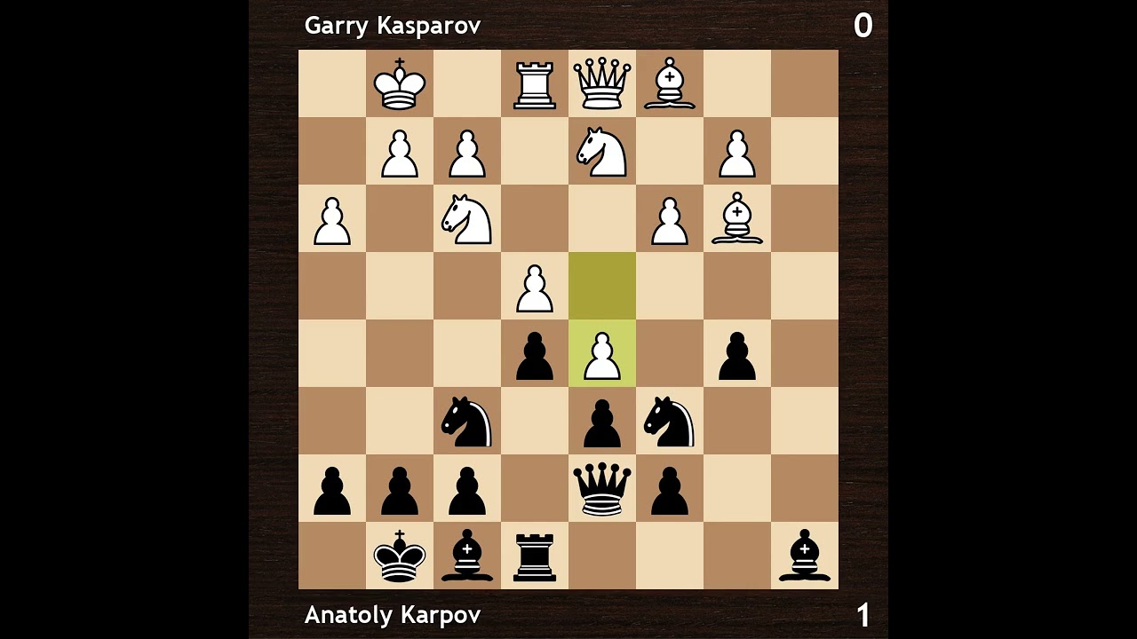 Garry Kasparov vs Anatoly Karpov | Karpov - Kasparov World Championship Match 1985 | Round 5