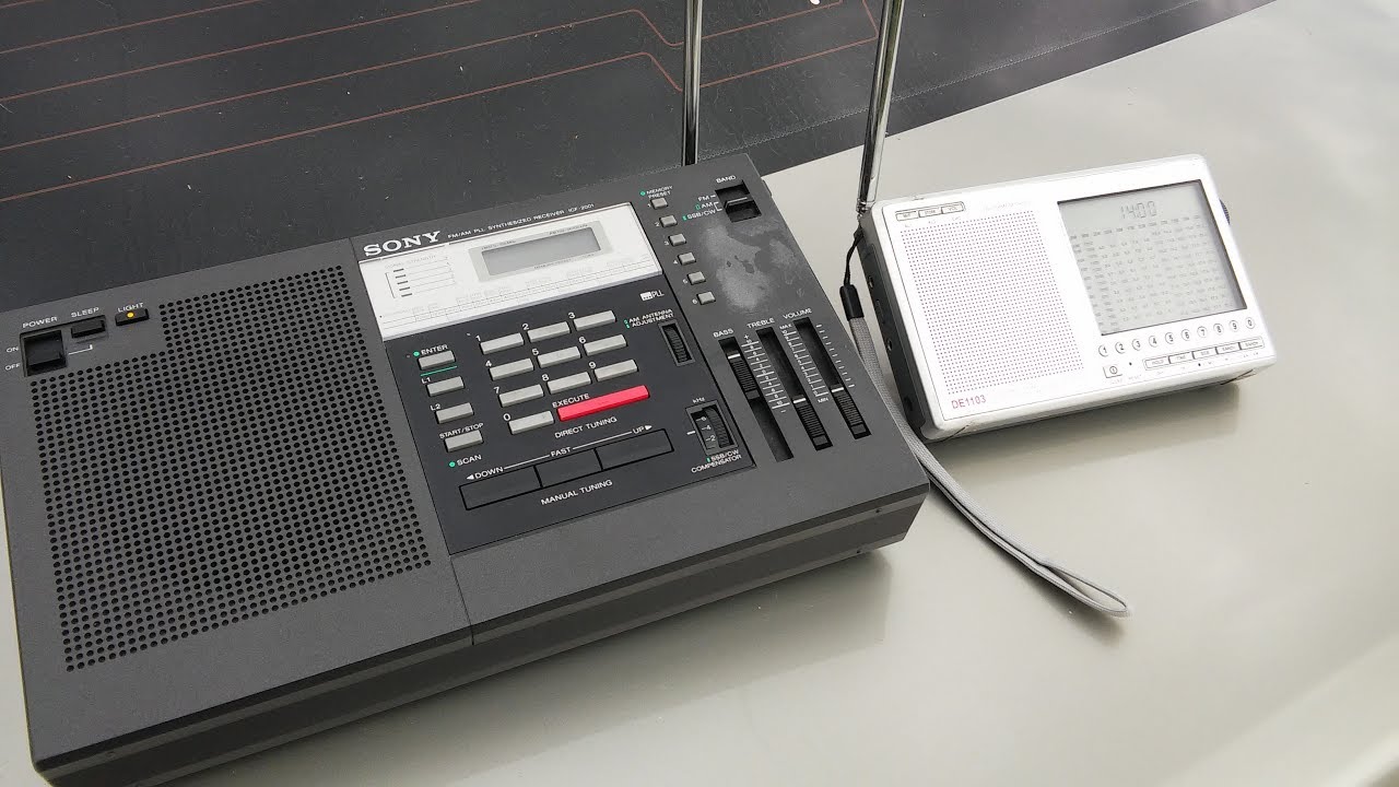Sony ICF-2001 vs. Degen DE1103 (modified) on SW (AM and SSB)