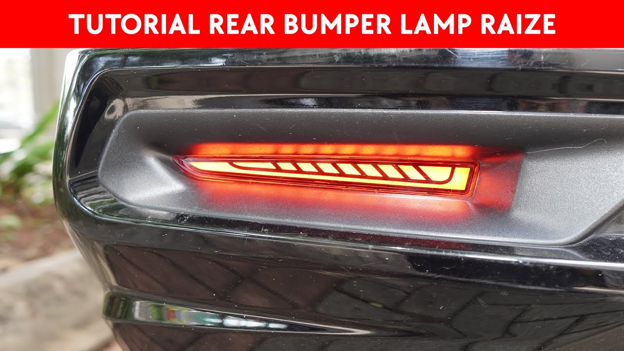 TUTORIAL ON HOW TO INSTALL THE REAR BUMPER LAMP ON THE RAIZE
