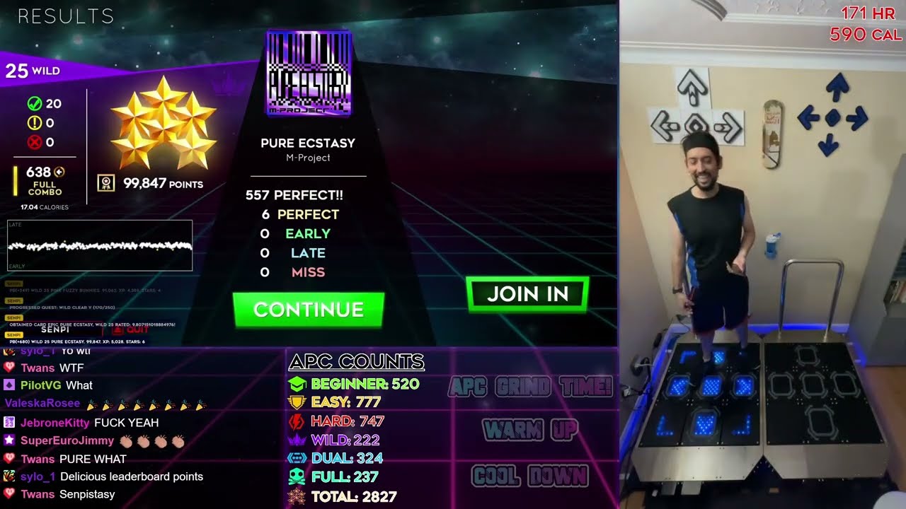 [StepManiaX] SenPi - Pure Ecstasy - Wild 25 - No Bar - 99,847
