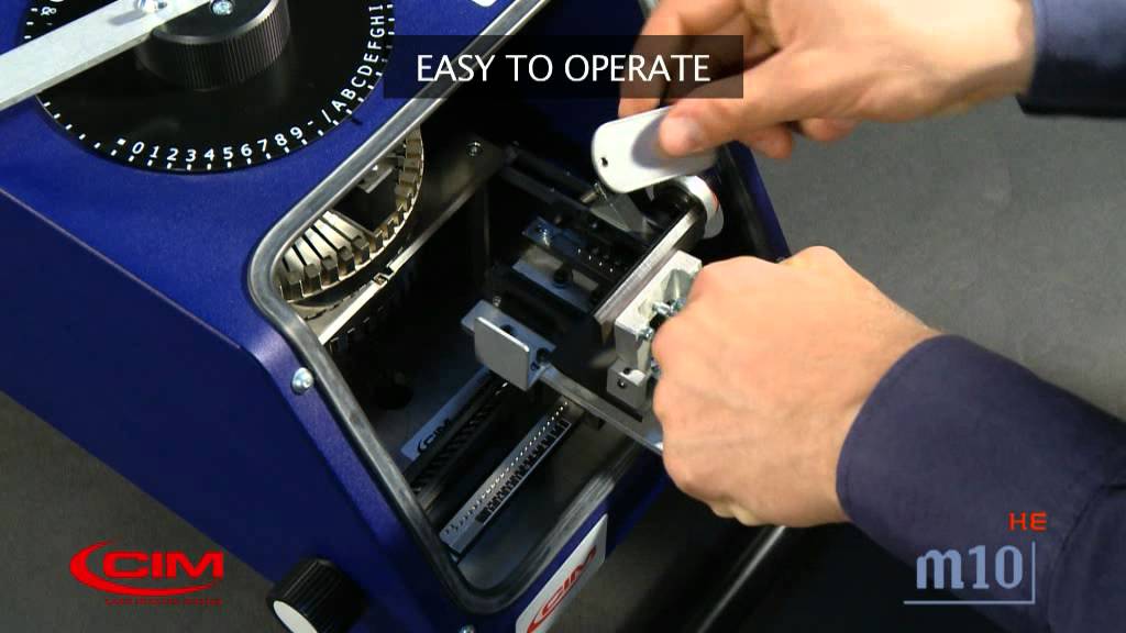 Manual Dog Tag Embossing Machine - CIM M10HE