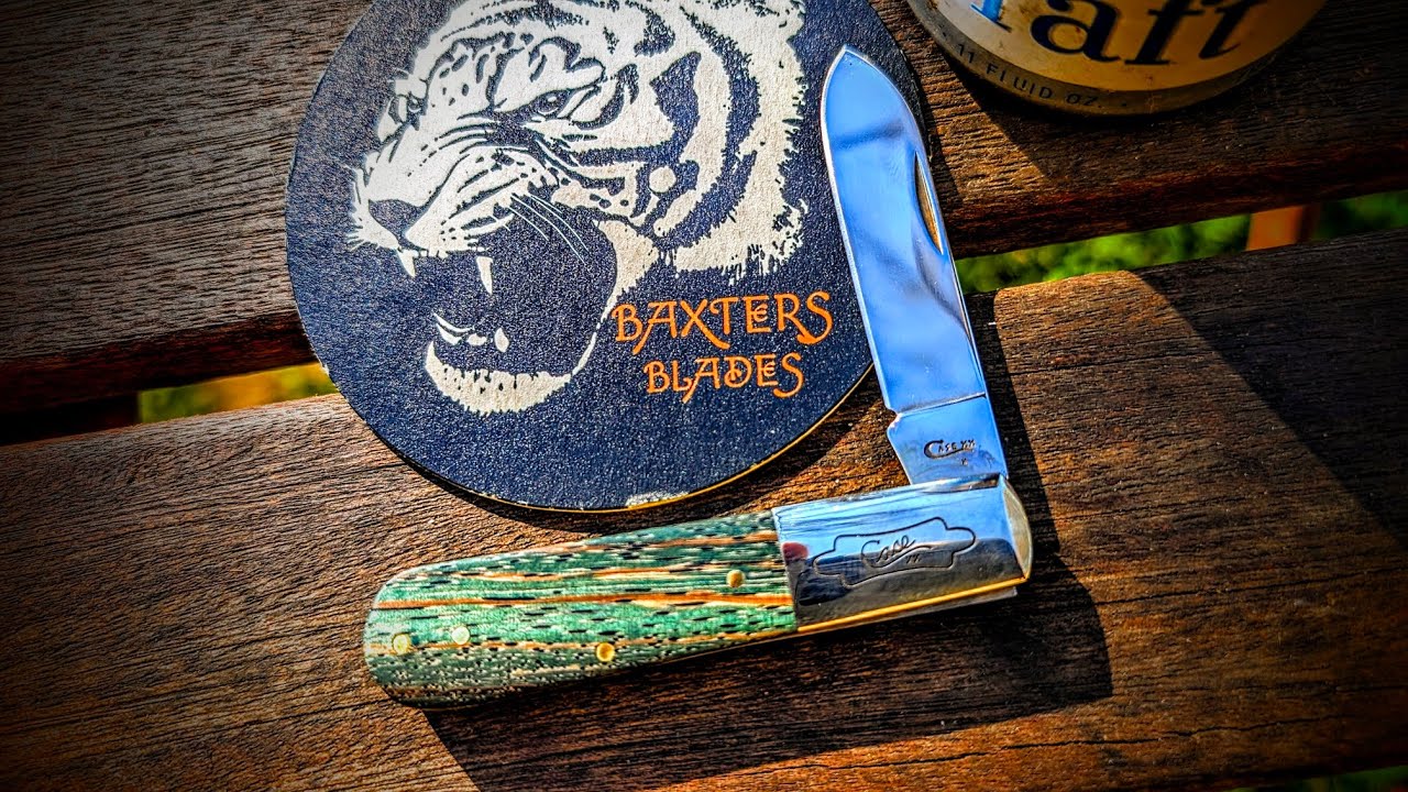 NOS 2019 Case Green Zebra Wood One More Barlow! One More Beer! Unboxing 
