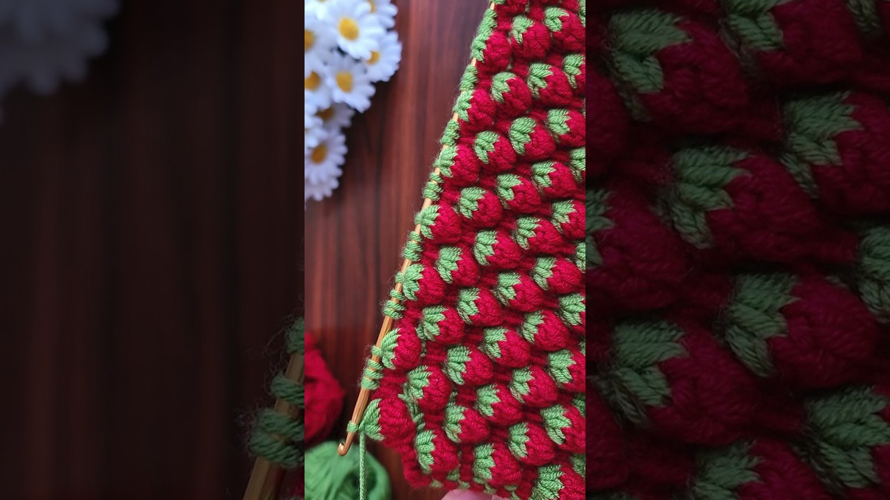 Crochet Strawberry Pattern 🍓🍓🍓