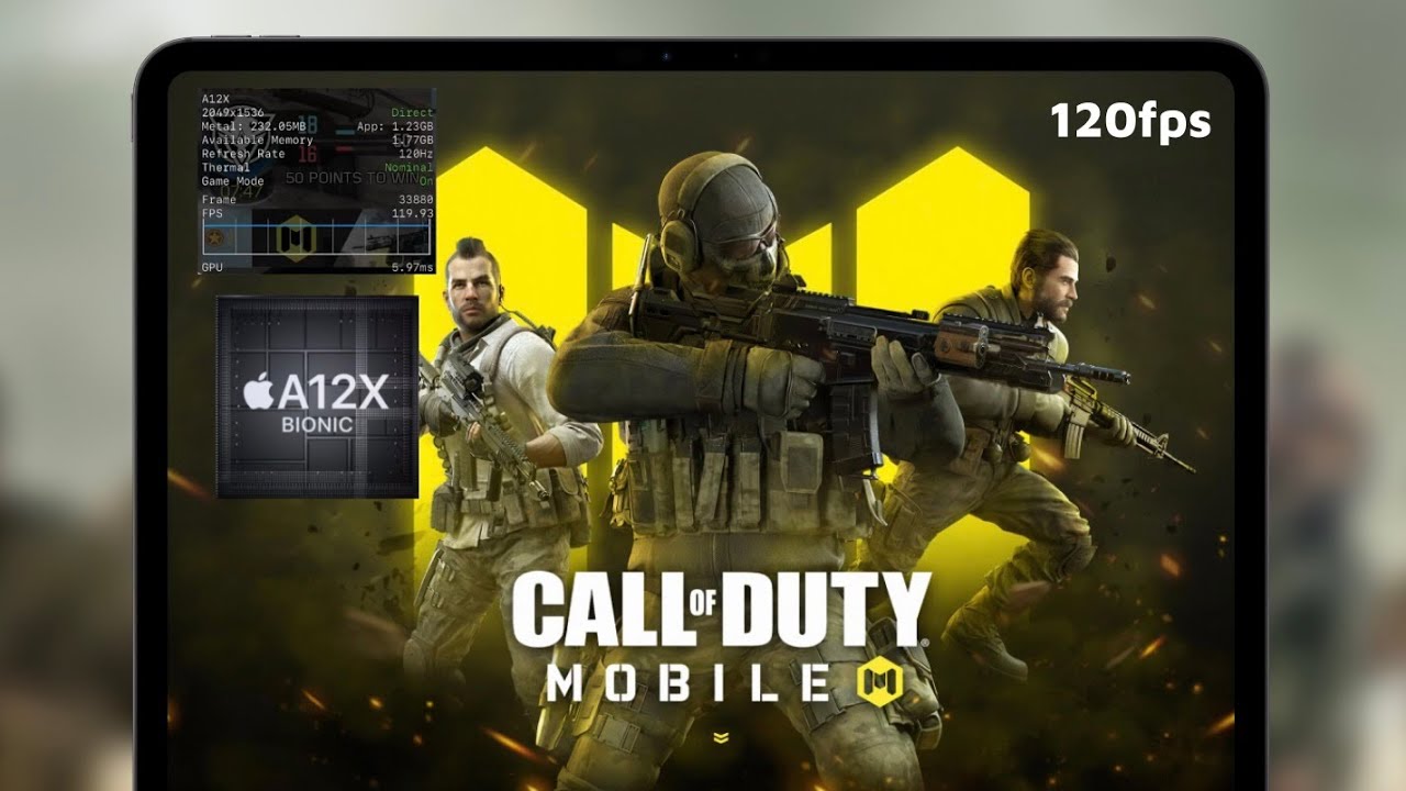 COD Mobile 120 FPS iPad Pro 2018 - FPS, Heating & Battery