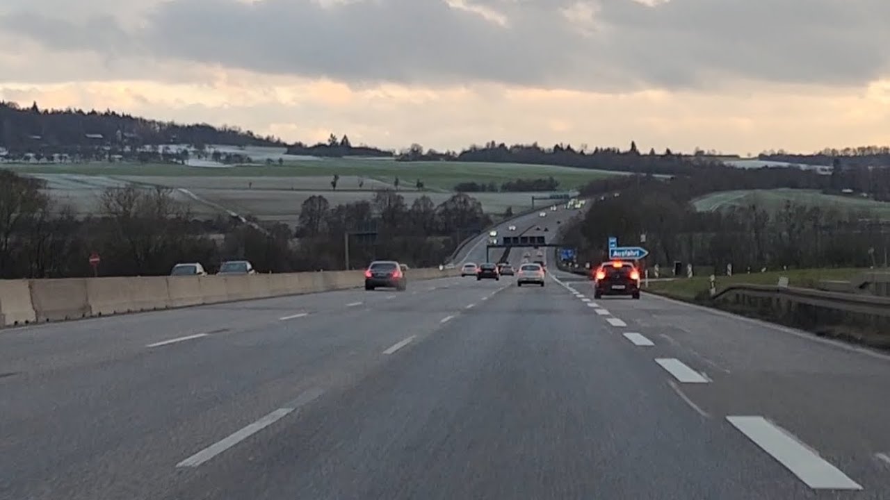Driving in Germany _ A amazing drive on Highway/autobahn A5  PLEASE LIKE&SUBSCRIBE 