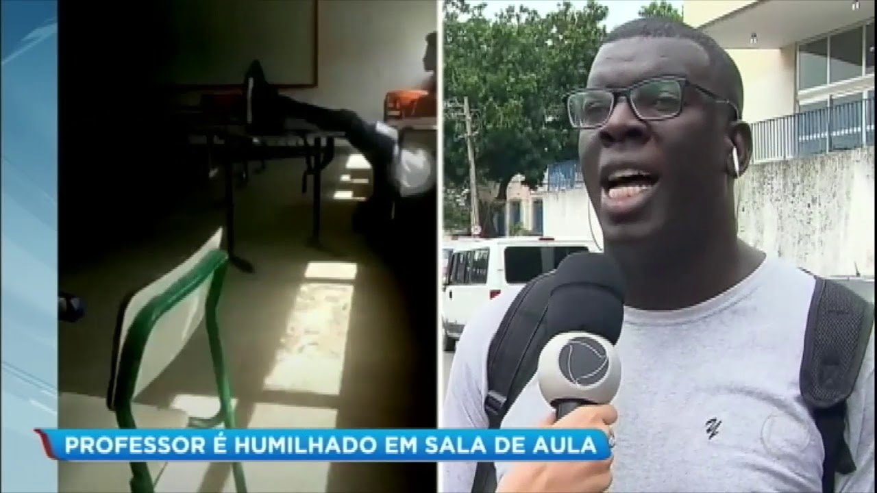 Professor é humilhado por alunos em sala de aula
