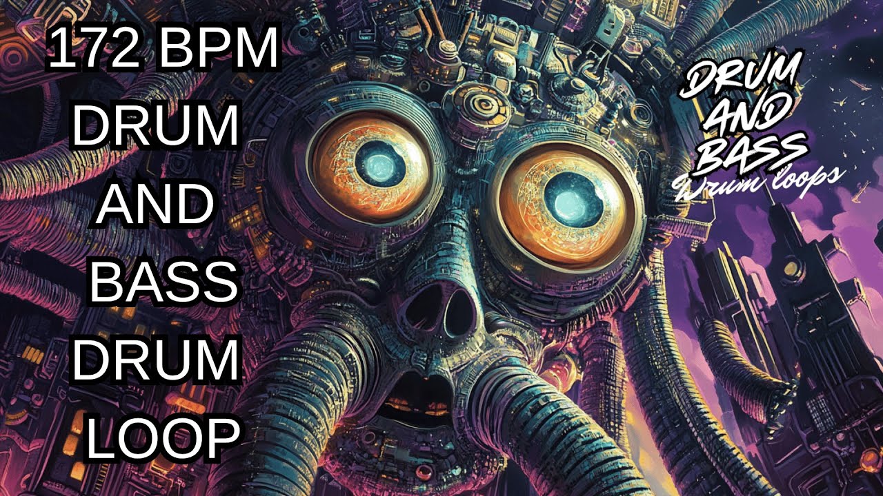 172 BPM Drum and Bass Drum Loop &ndash; Rolling Breaks for High-Speed Flow