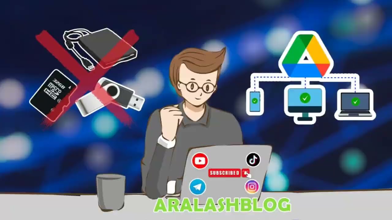 Fayllaringizni internet orqali saqlash. Google diskdan cheksiz xotira yaratish #googledrive #uzb
