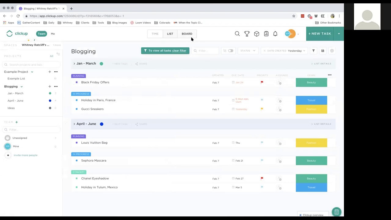 Clickup Overview - A Tour of the Most Useful Features