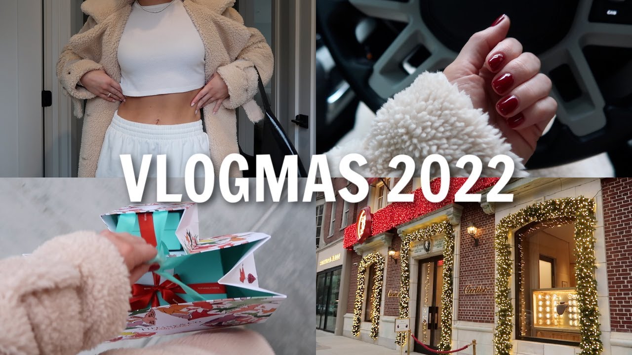 VLOGMAS: last minute Christmas shopping, go to nails, cooking & bts of youtube