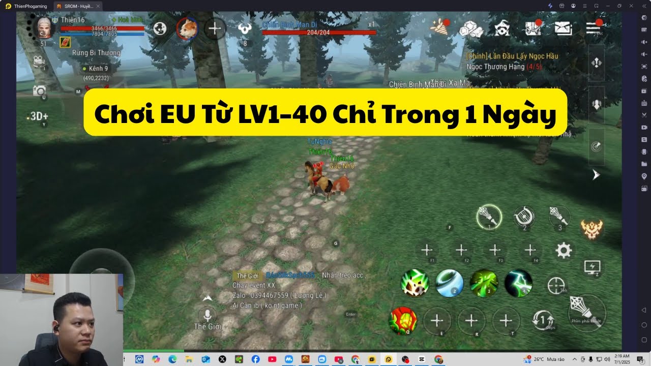 Top 1 EU Từ LV1–40 Chỉ Trong 1 Ngày - Bí Kíp Đua Top . Silkroad Mobile Huyền Thoại Lữ Khách #SROM