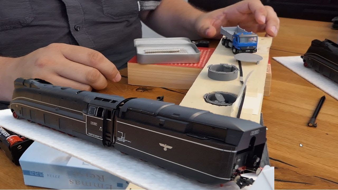 Plausch über meine erste Roco Lok 🚂 | Florian zu Besuch & Test der 3D-Stoppstelle fürs Car System