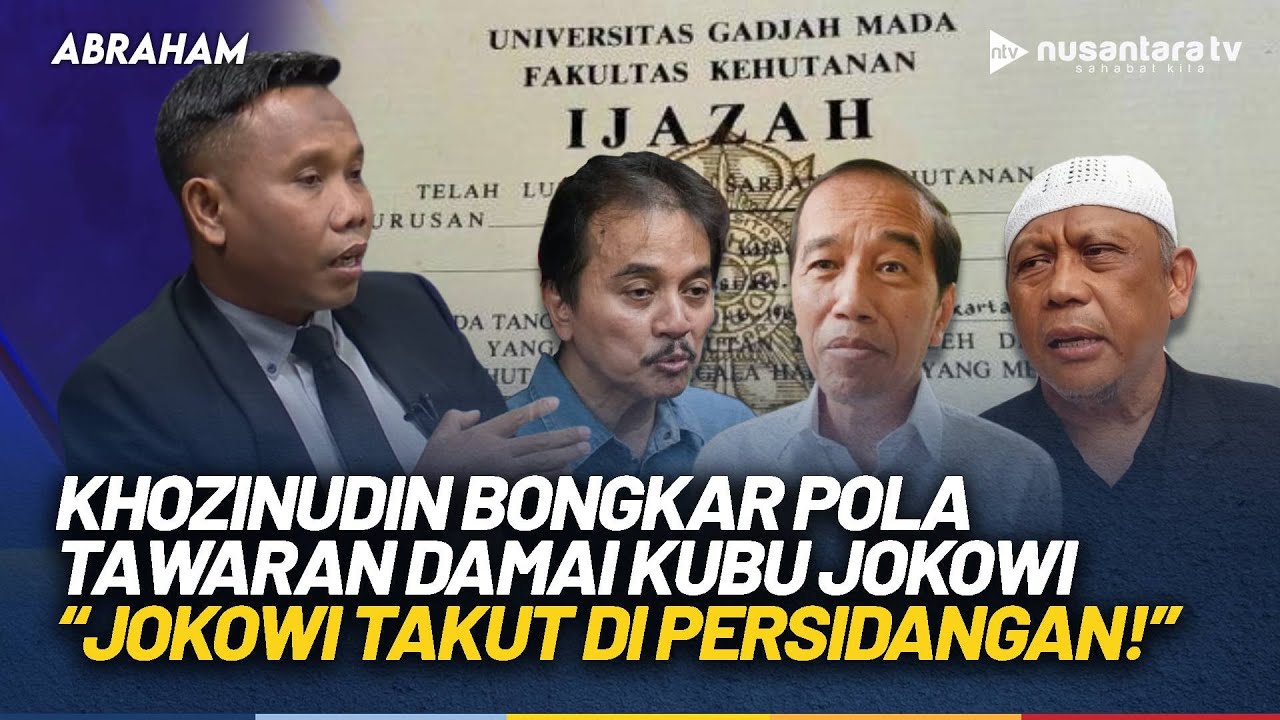 Khozinudin Bongkar Pola ‘Damai’ di Kasus Ijazah: Berarti Jokowi Takut di Persidangan | ABRAHAM