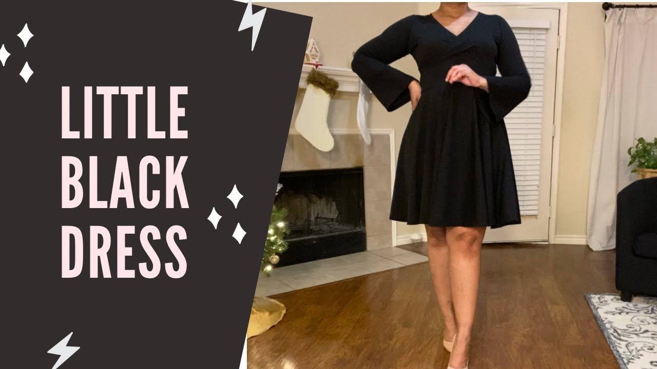 Watch Me Sew: Wrap Dress w/Circle Skirt | Classic Style | DIY| #sewingwithknits #littleblackdress