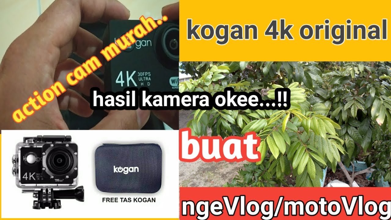 UNBOXING//ACTION CAM KOGAN 4K ULTRA HD 16MP(ORIGINAL) MURAH