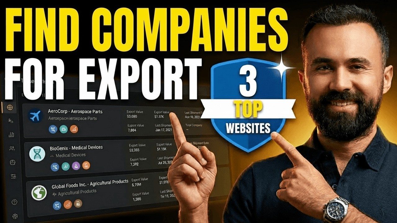 3 Free Websites to Find Importers and Companies | Export & Import Training Course | 2026