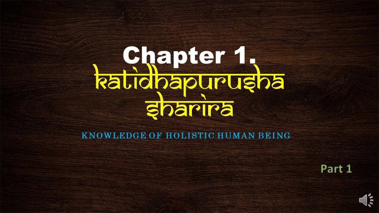 Chapter 1. Katidhapurusha Sharira PART 1 #CHARAKA#SAMHITHA#SHARIRASTHANA @AyurvedaSmartEclasses