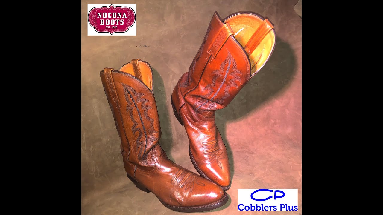 Kangaroo Skin Nocona  Western Boot Shine and Treatment with Saphir