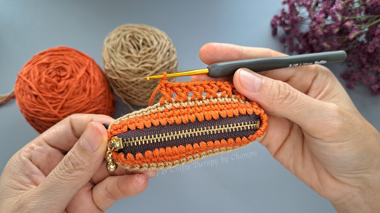 DIY Crochet Zipper Purse💖 | How to Crochet Coins Purse with Zipper | Crochet Gift Ideas💖💖