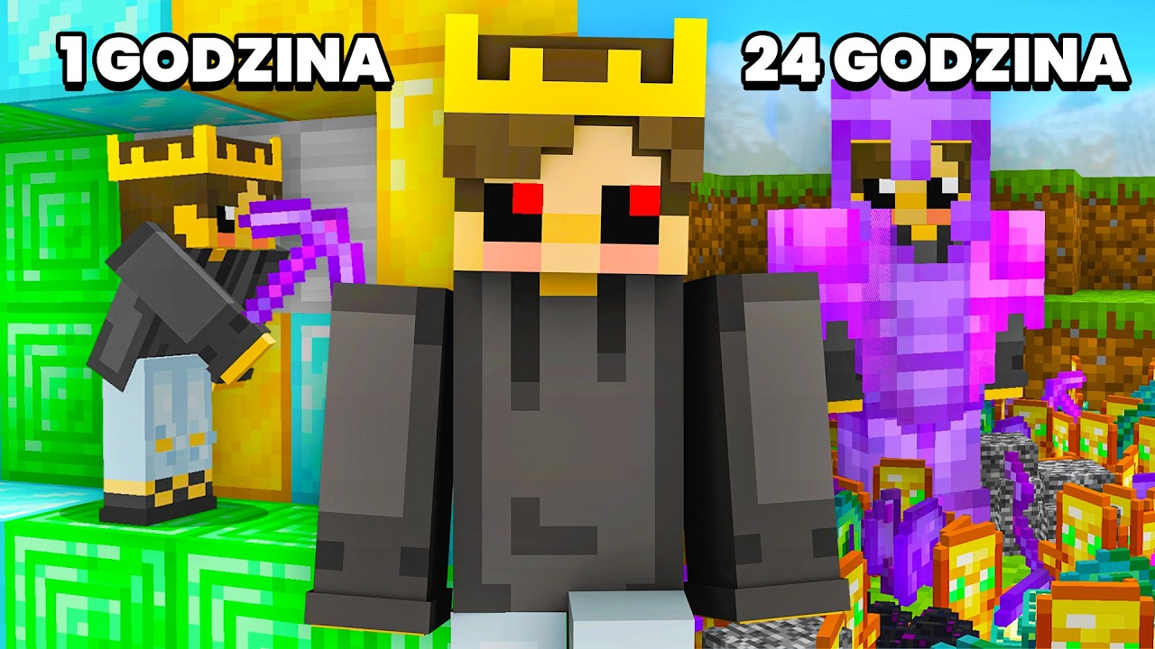 Grałem 24H na MOIM SERWERZE w MINECRAFT...