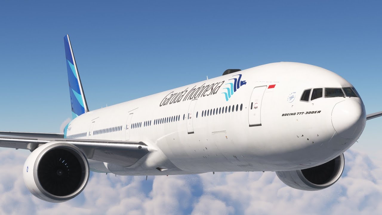 Garuda Indonesia Boeing 777-300ER Jakarta - Kuala Lumpur [MSFS2020 Indonesia]