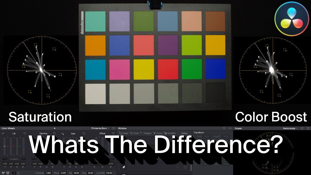 Saturation VS Color Boost in DaVinci Resolve