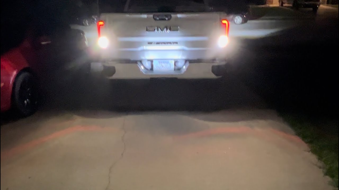 2022 GMC Sierra Refresh LED reverse bulb installation