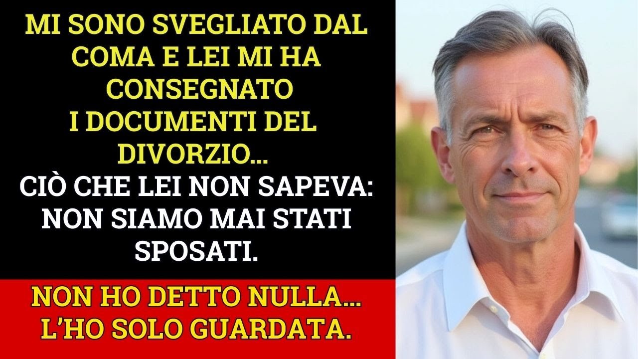 Mi Sono Svegliato Dal COMA Dopo 2 Anni e Ho Ricevuto il Divorzio… Non Sono Mai Sposato Per Legge Ora
