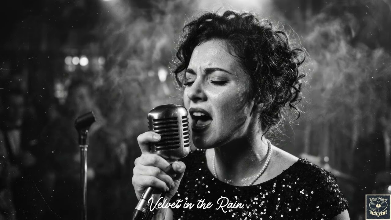 Velvet in the Rain (1950s Style) Soul & Blues / Blue Heart Vinyl