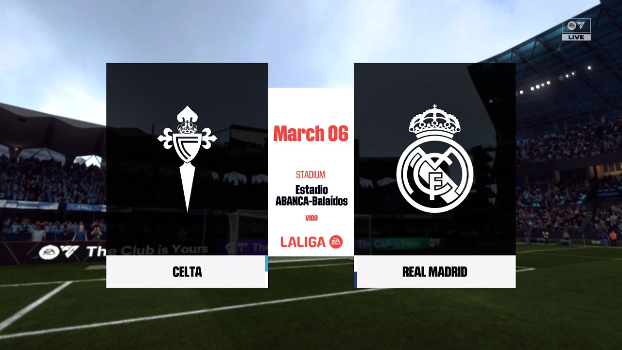 CELTA vs REAL MADRID | LaLiga | FC 26 | gameplay