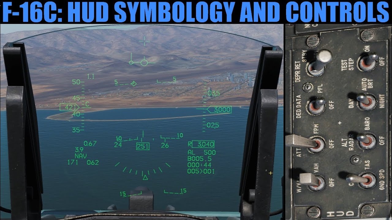 F-16C Viper: HUD Symology, Modes & Controls Tutorial | DCS WORLD