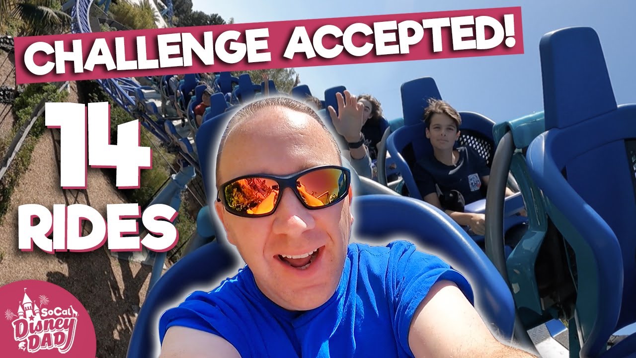 ВСЕ поездки в SeaWorld Сан-Диего за 1 день?! | Ride Challenge 2022
