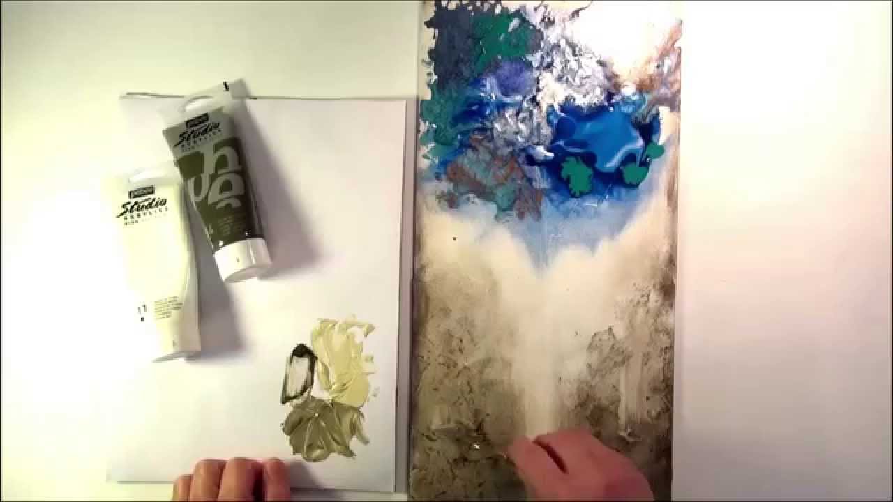 DIY Pébéo Fantasy Moon - Arbres bleus